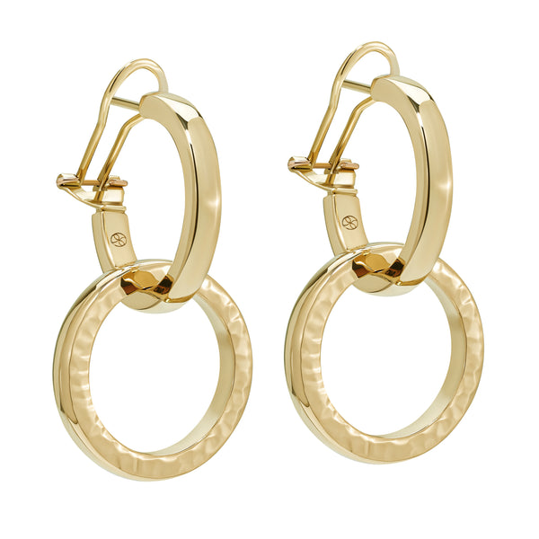 DUETTO LARGE EARRINGS - 18K YELLOW GOLD