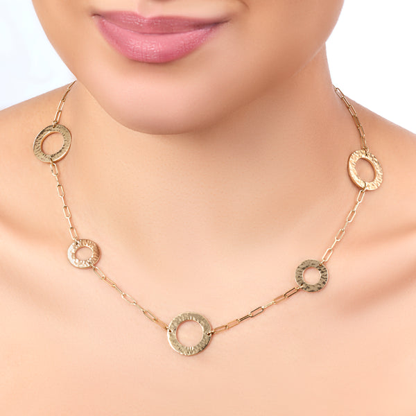 COMO HAMMERED NECKLACE